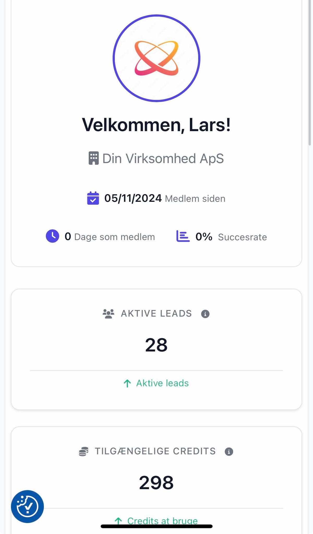 Få3Tilbud.nu App Interface